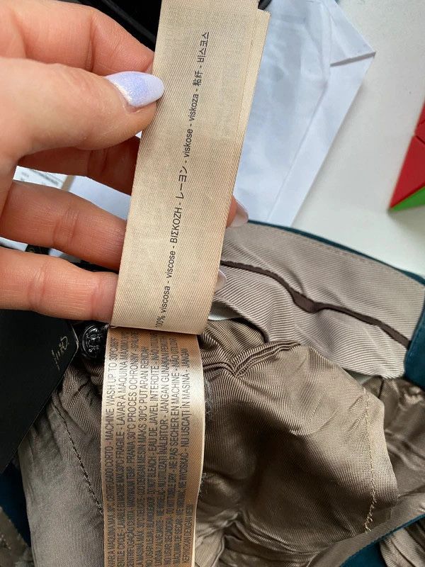 Massimo dutti eleganckie spodnie garniturowe chinos chinosy butelkowa