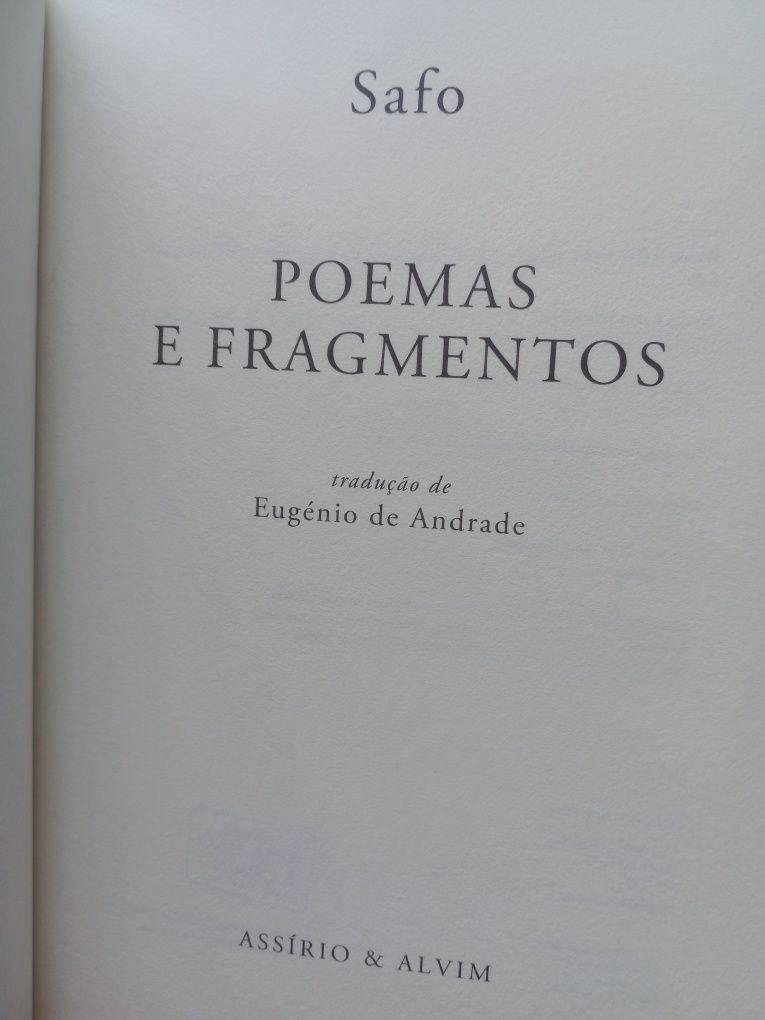 Safo - Poemas e fragmentos