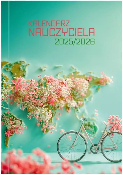 Kalendarz nauczyciela 2025/2026 B6 tygodniowy PCV, rower. Wokół nas