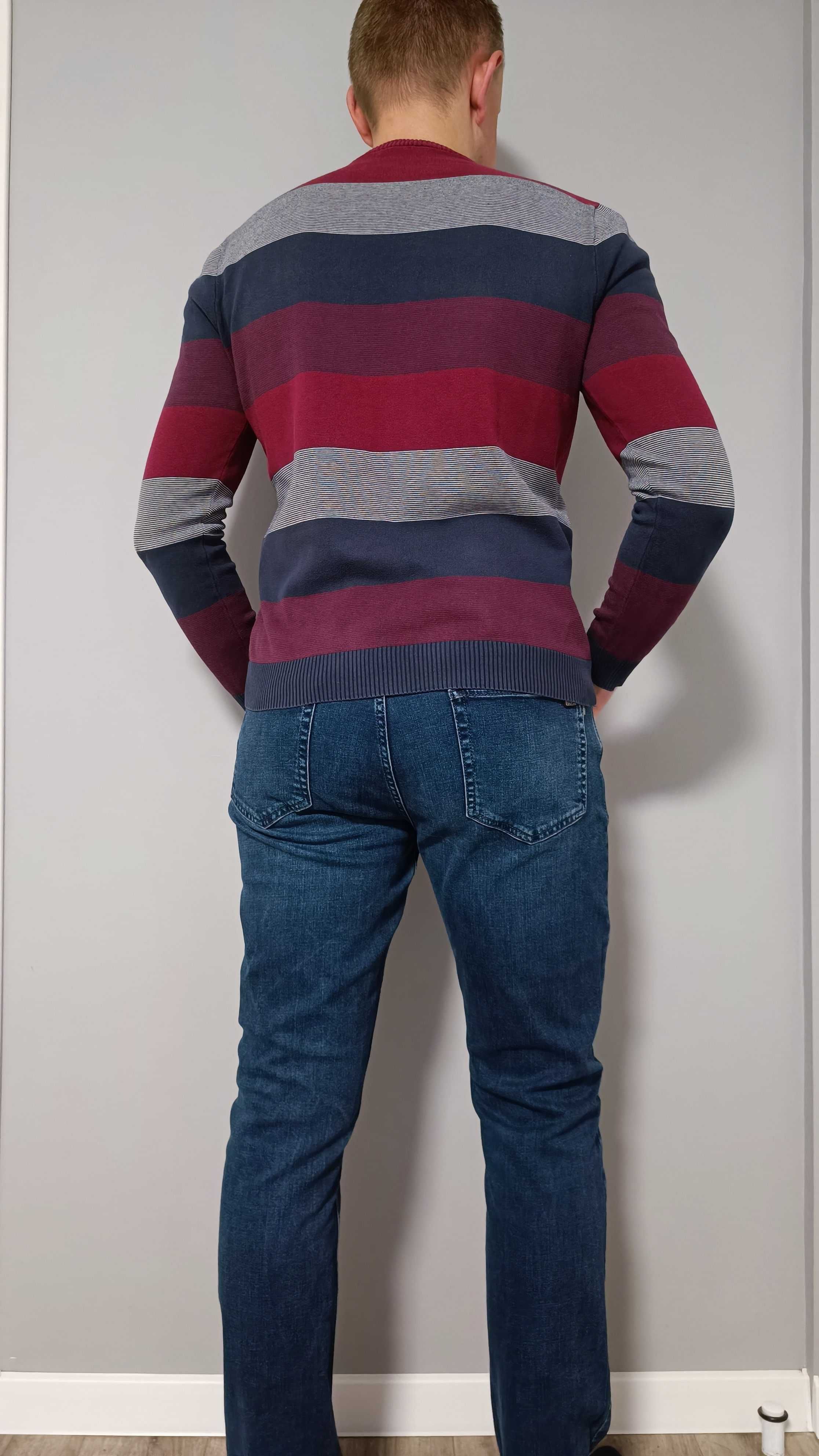 Стильный мужской свитер L разноцветный кофта джемпер батник LC Waikiki