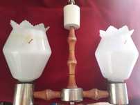Żyrandol lampa sufitowa PRL klosz do lampy