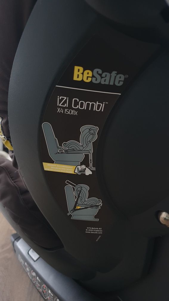 Fotelik samochodowy Besafe Izi Combi X4 isofix 0-18 kg OKAZJA