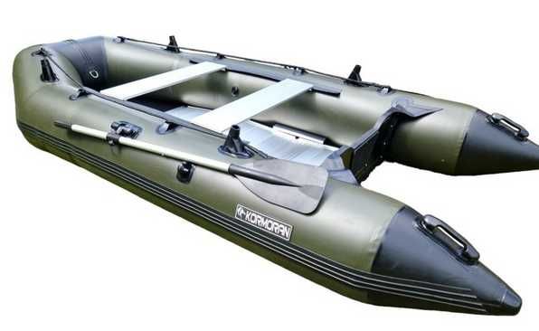 Ponton KORMORAN 330D Olive ZIELONY KIL aluminiowa PODŁOGA khaki