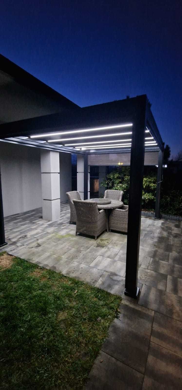 Pergola Ogrodowa Tarasowa Aluminiowa 3x4 Lamele Zadaszenie Tarasu