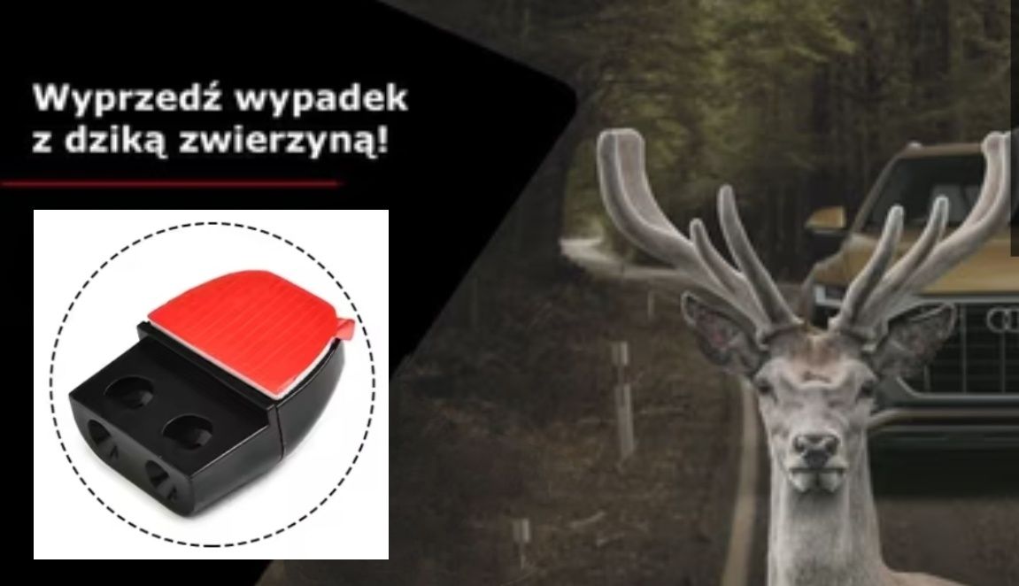 odstraszacz zwierząt - gwizdki na zwierzynę