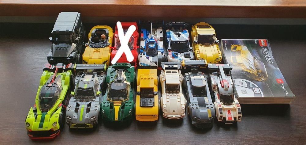 Lego speed champions BMW, Mercedes, Aston Martin, Toyota, Lotus, Dodge