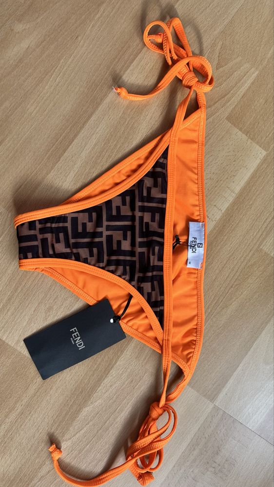 NOWE luksusowe bikini strój kąpielowy Fendi z chustą M/38