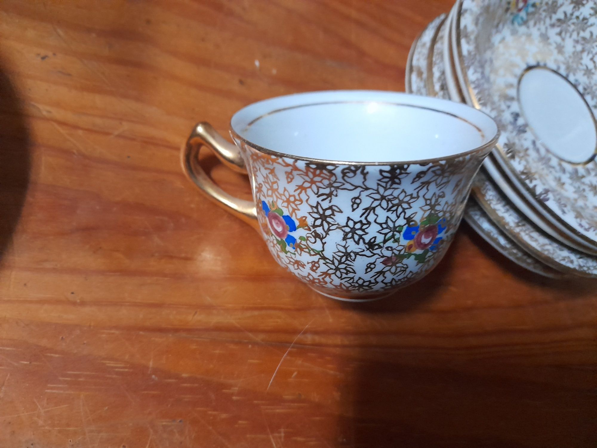 3 chávenas porcelana padrão oriental
