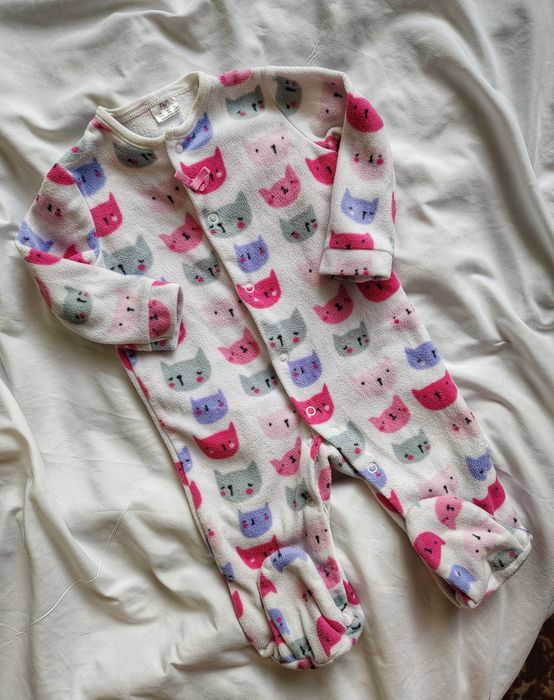 Флісовий чоловічок для дівчинки 3-6міс