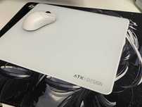 ATK Micro-Etched Tempered Glass Mousepad стеклянный коврик для мыши