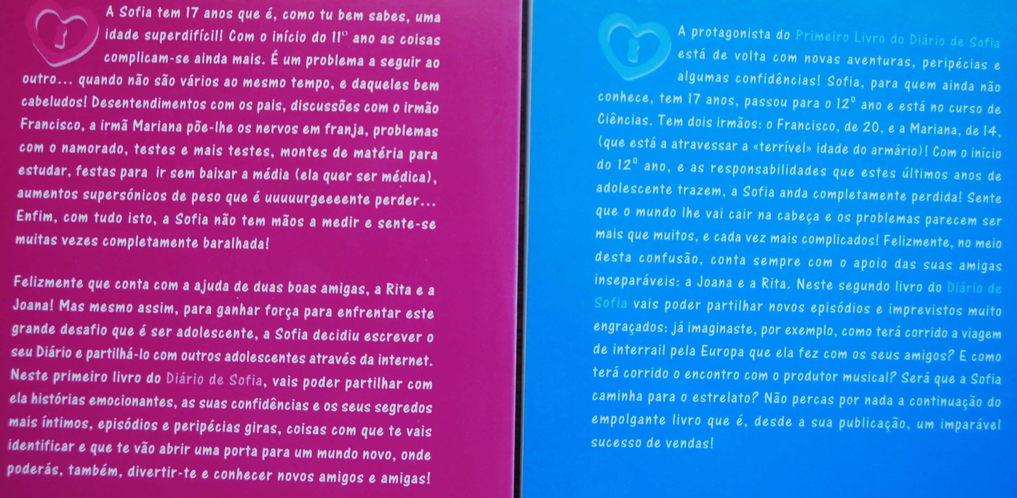 O Primeiro Livro do Diário de Sofia e O Segundo Livro do Diário Sofia