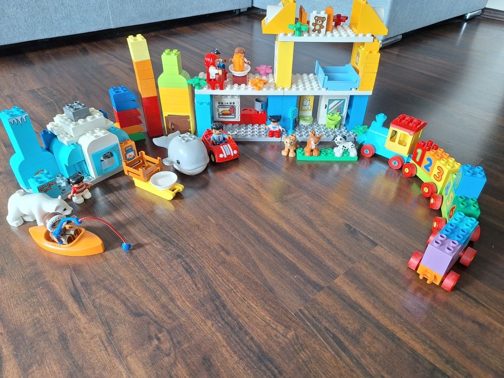 Lego duplo Domek rodzinny, arktyka, ciuchcia