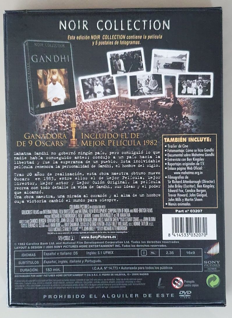 DVD Gandhi Noir Collection
