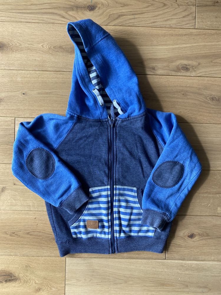 Bluza zapinana z kapturem 128 rabel