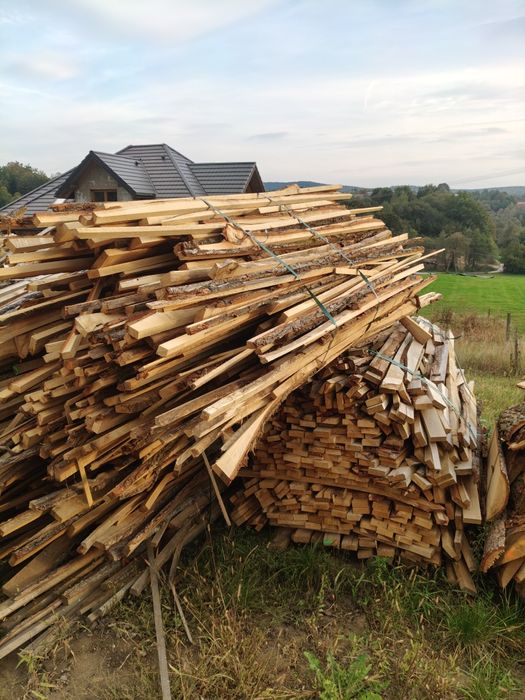 Drewno opałowe dębowe obrzynki okrajki opał  transport