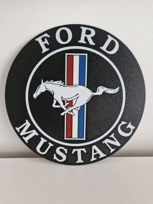 Tablica dekoracyjna ekspozytor logo Ford Mustang
