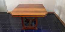 Mesa de refeição antiga - quadrada - extensível