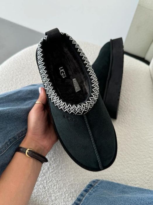 ugg tazz чорні, жіноча платформа угг таз, black уггі