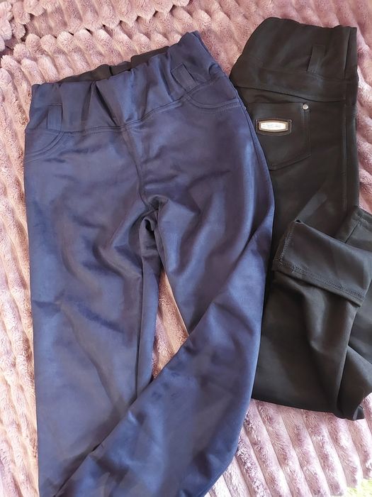 Штани, джеггінси, лосіни  із замші стрейч, нові!