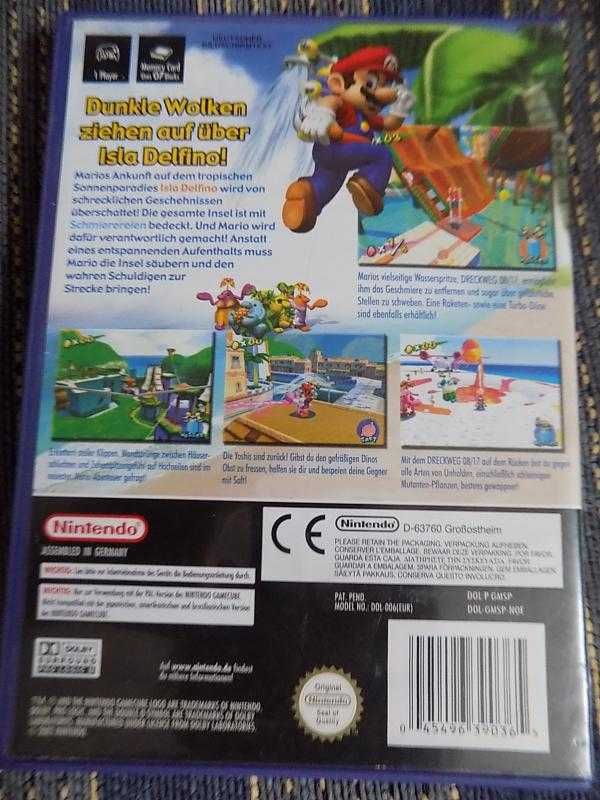 Super Mario Sunshine - Mario 3D gra na Nintendo GameCube GCN Game Cube
