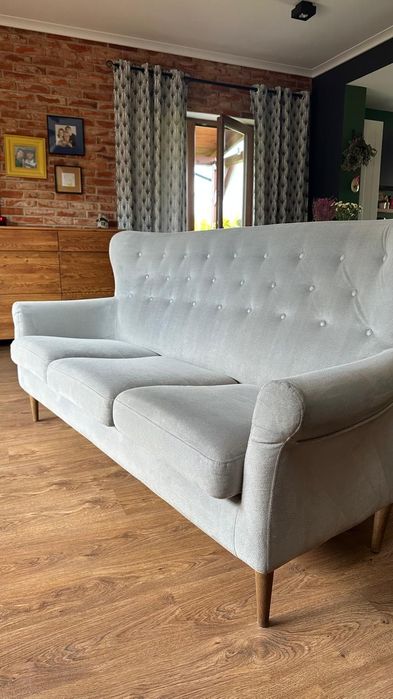 Elegancka Jasnoszara Sofa Agata Meble