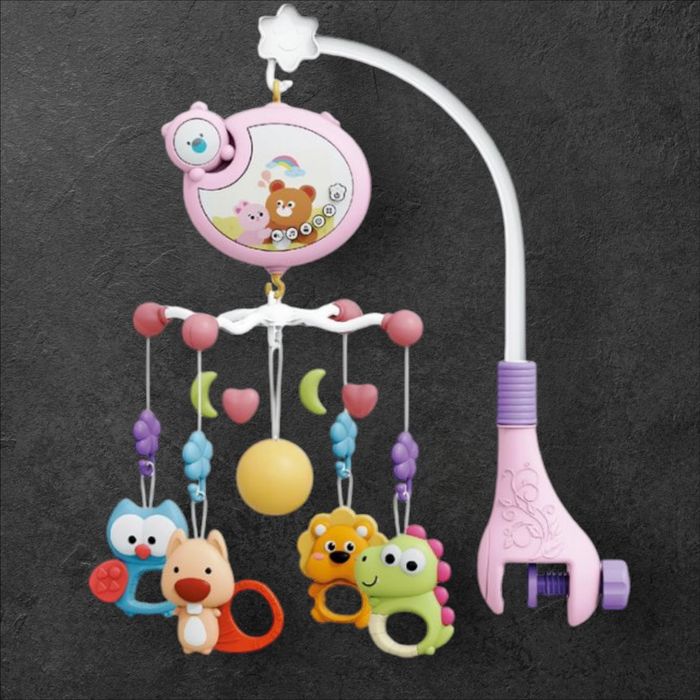 Karuzela do łóżeczka, pozytywka, projektor, regulacja głośności + pilo