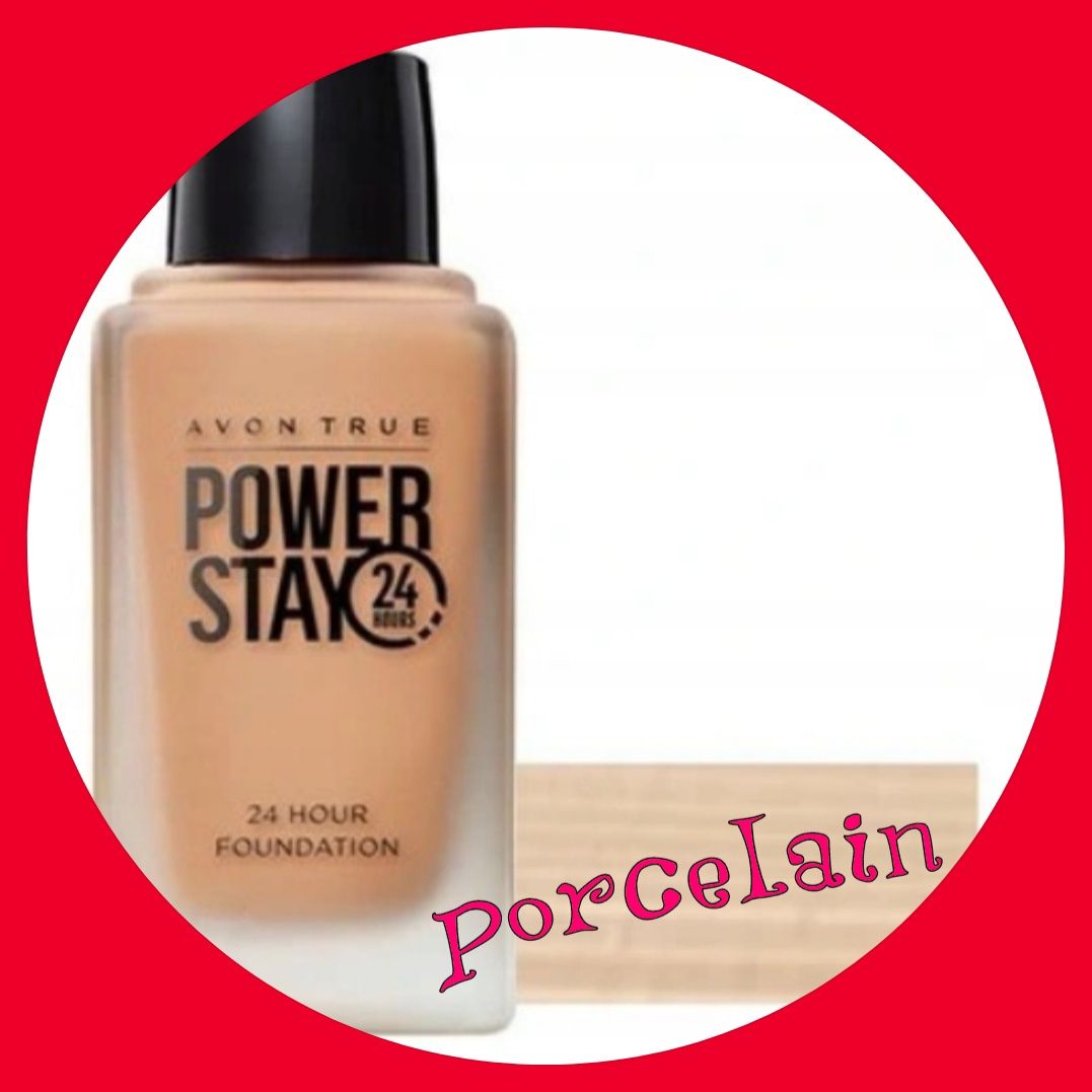 Avon PODKŁAD Power Stay 24 godziny. PORCELAIN 30ml. Nowy