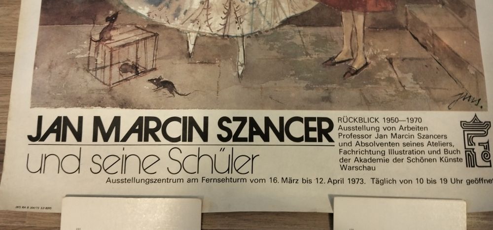 Plakat kopciuszek -Jan Marcin Szancer 1973r.