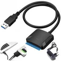 Adapter USB 3.0 SATA do dysków HDD SSD 2,5" + zasilacz 12V