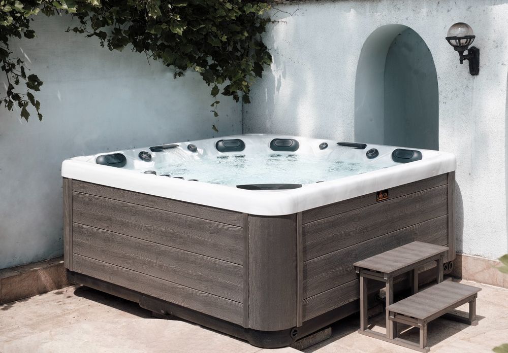 Jacuzzi z Hydromasażem 5 Osób Lavaspa 60Dysz 3Pompy Balboa Biała Perła