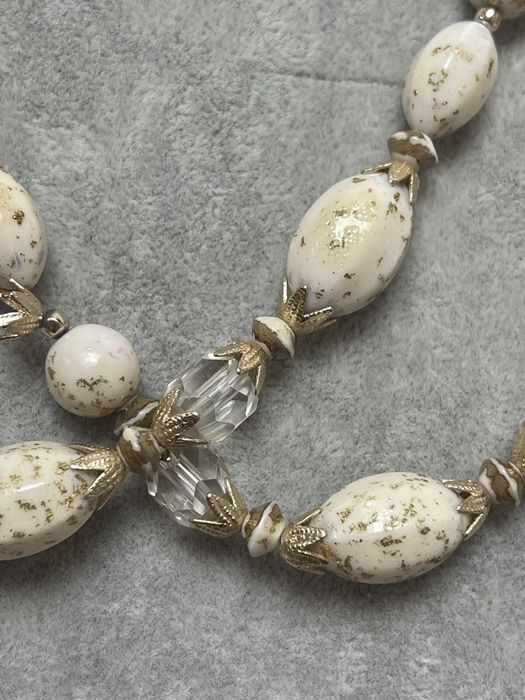 Jablonex Stary Naszyjnik z Kryształami z Prl