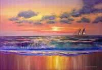 Картина море морской пейзаж картина маслом море