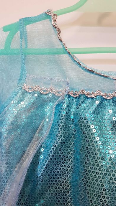 Sukienka przebranie Elsa Kraina Lodu rozmiar 120 cm. GP108