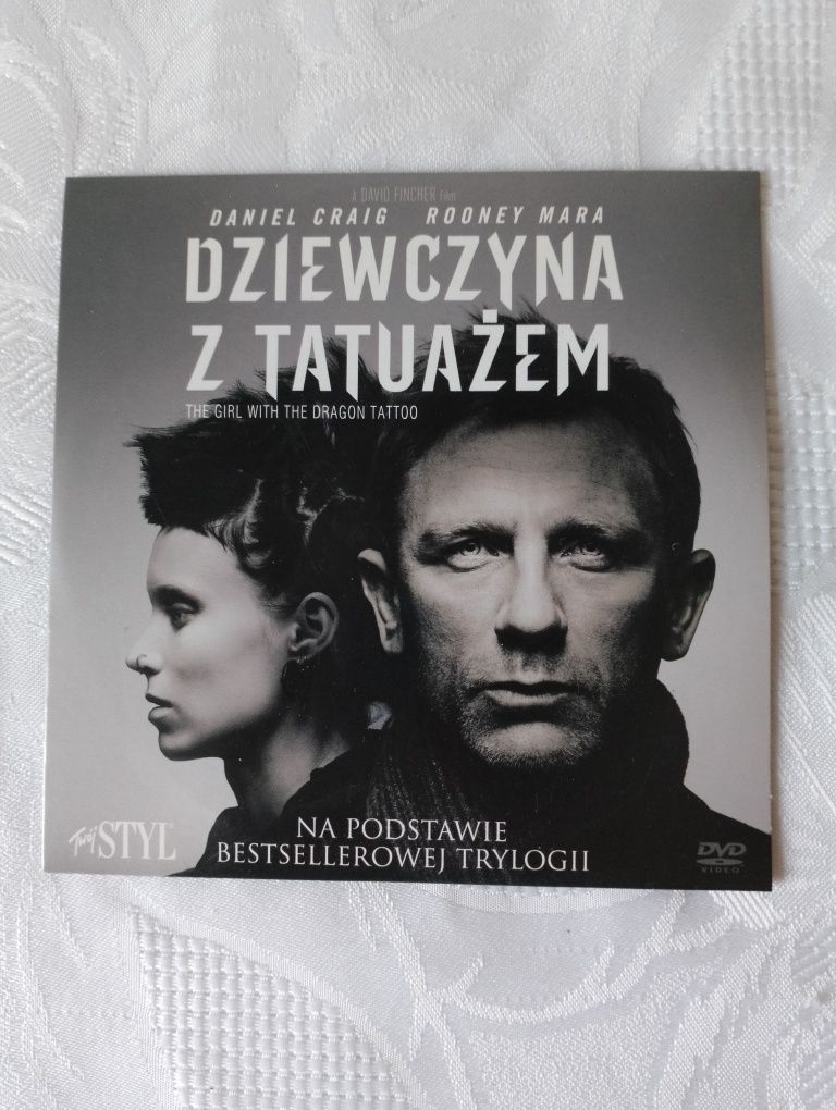Film DVD "Dziewczyna z tatuażem" – ekranizacja trylogii Millenium