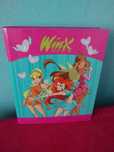 Turkusowo-różowy segregator duży A4 Winx Club Bloom Stella Flora y2k