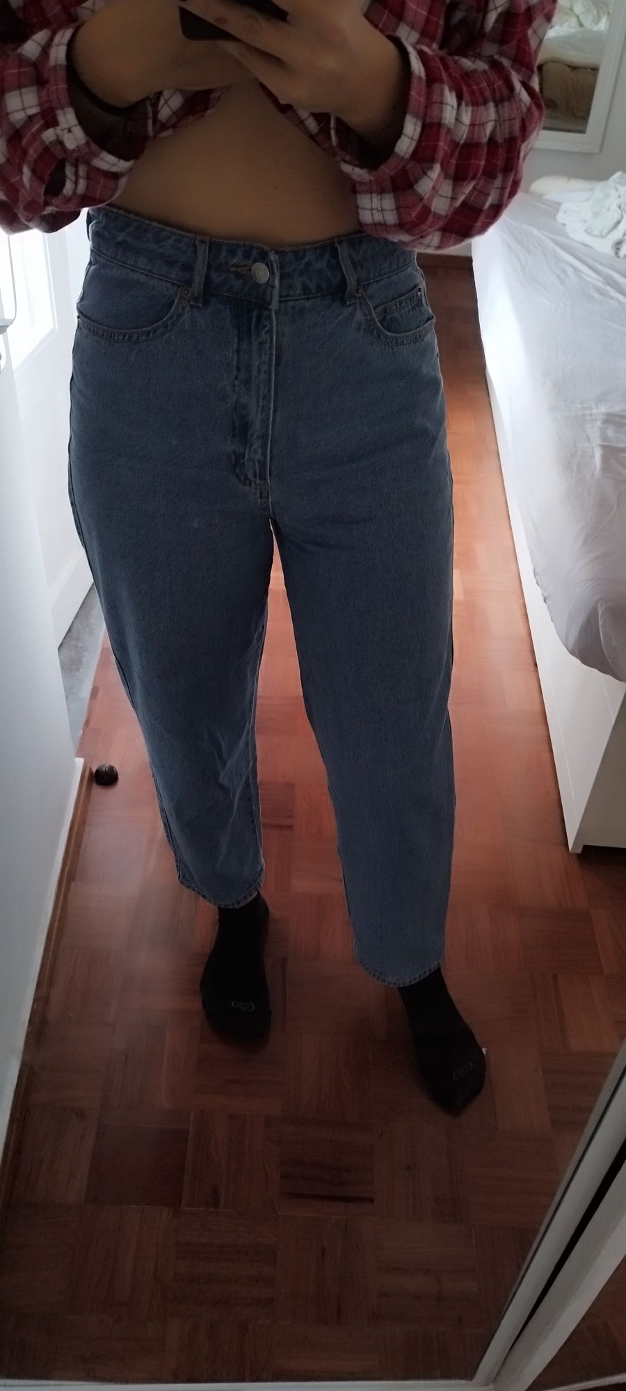 Calças de ganga Mom jeans