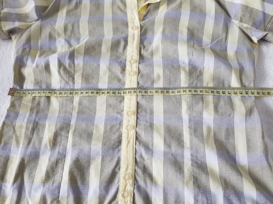 Koszula ze streczem szara w prążki