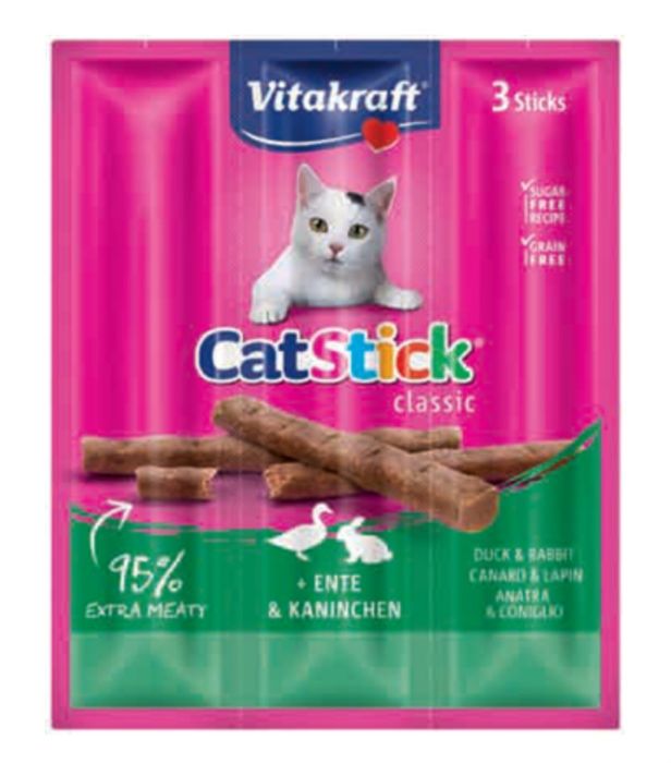 Cat Stick MINI 3szt.
królik & kaczka 3x6g