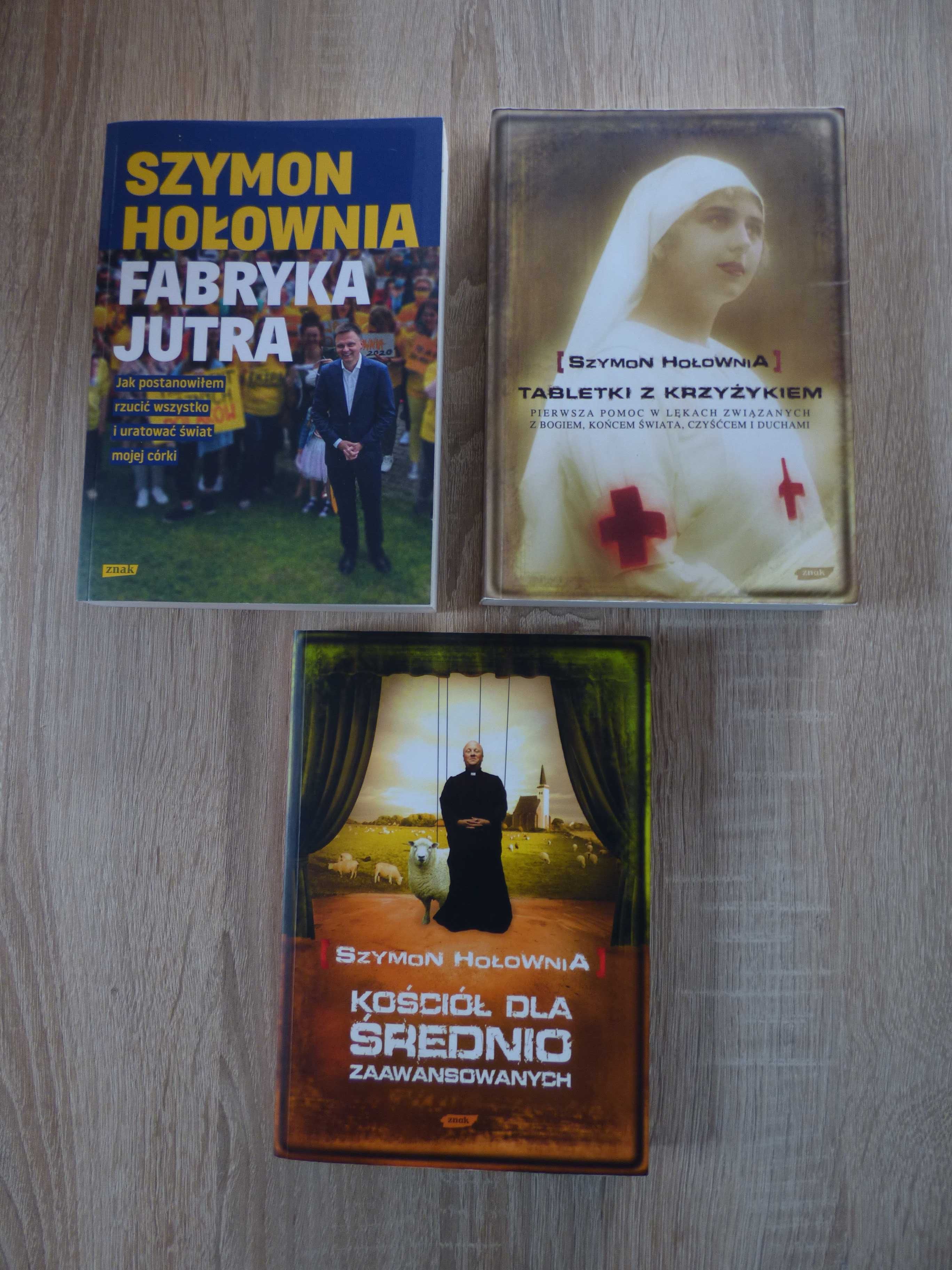 Szymon Hołownia - zestaw książek: Fabryka jutra, Tabletki + Kościół