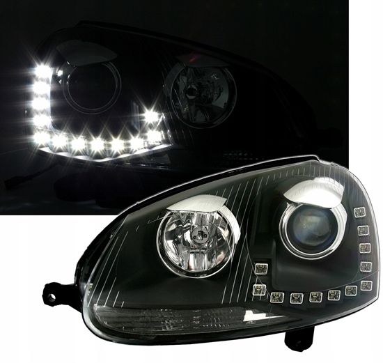 Lampy Reflektory VW GOLF V 5 03-09 Do Dziennej DRL