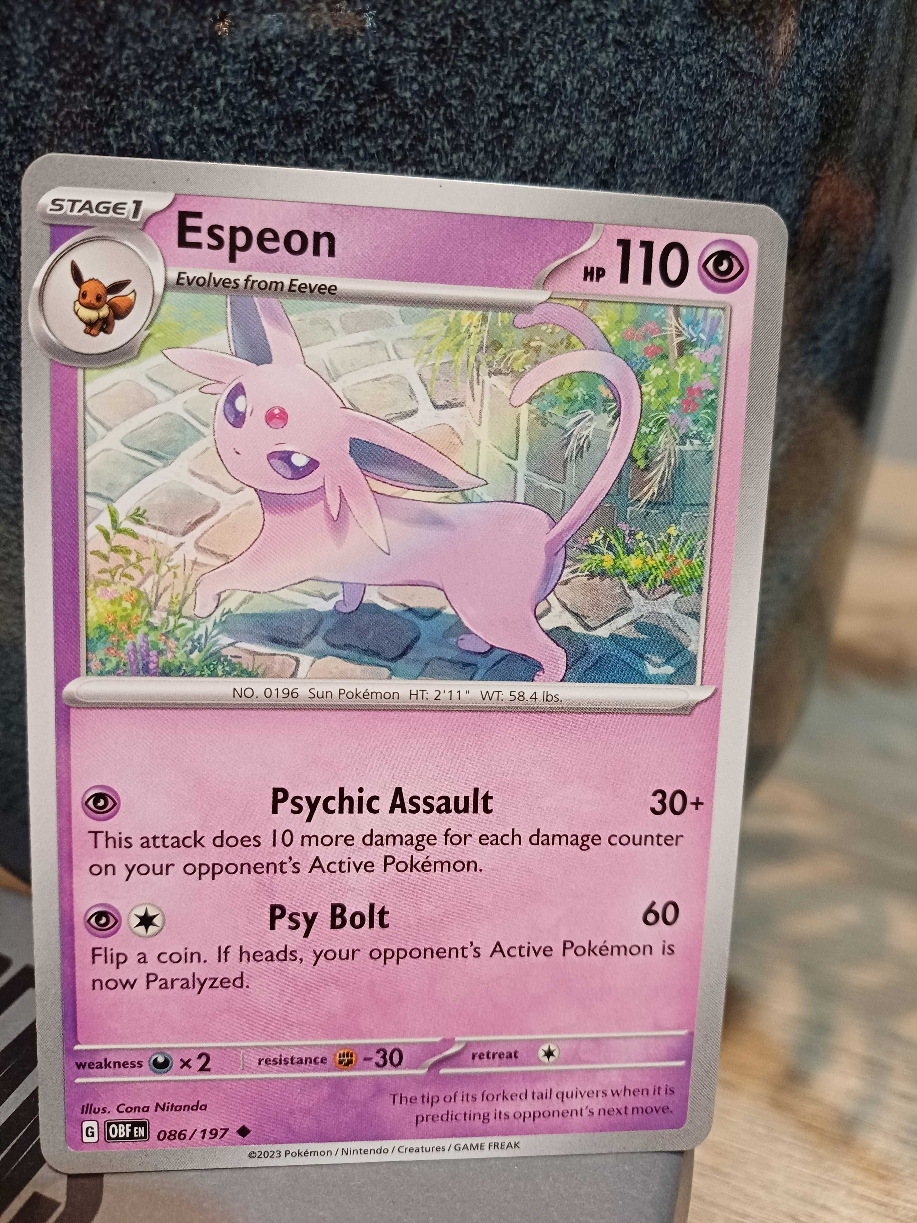 Carta Pokémon Espeon #86