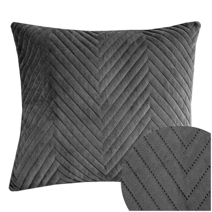 Poszewka na poduszę 50x60 Welurowa velvet pluszowa Jodełka Caden Grafi