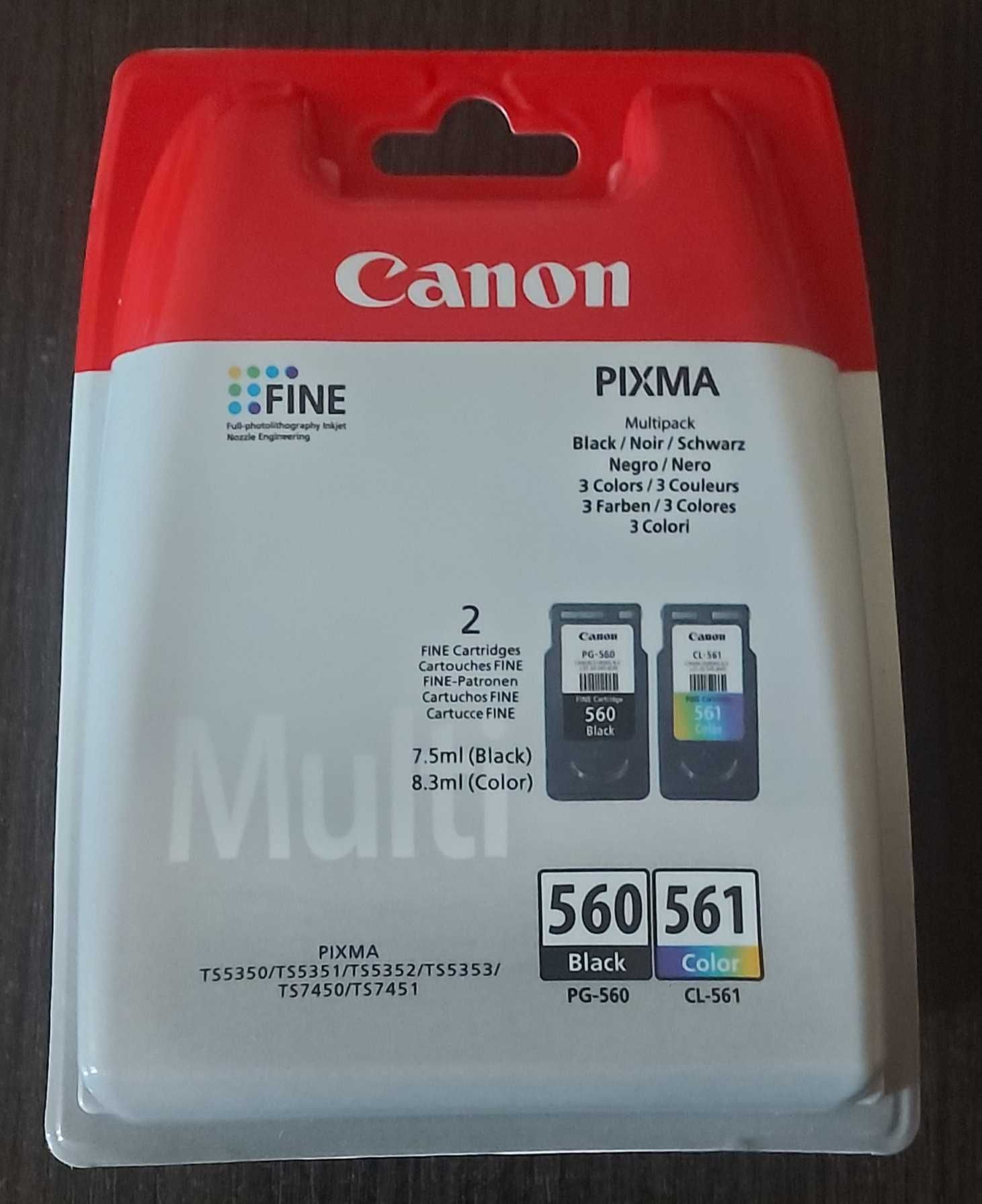 Nowy zestaw tuszy do canon pixma 560 i 561