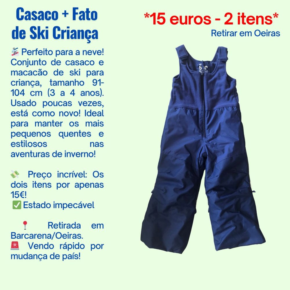 Casaco + Fato de Ski Criança