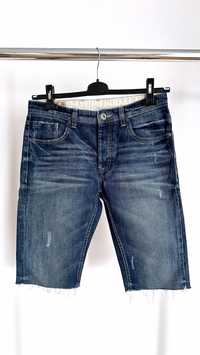 Krótkie spodenki jeansowe jeansy jeans męskie lato wakacje plaża S C&A