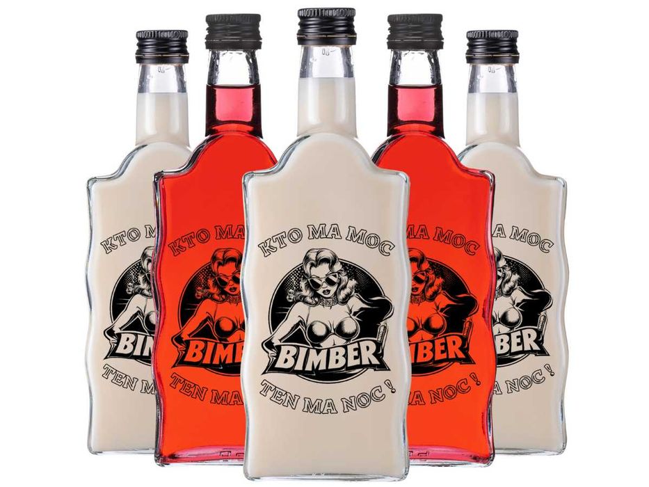 Butelka Warta 500 ml "Kto ma moc, ten ma noc!" + zak – Bimber, nalewki