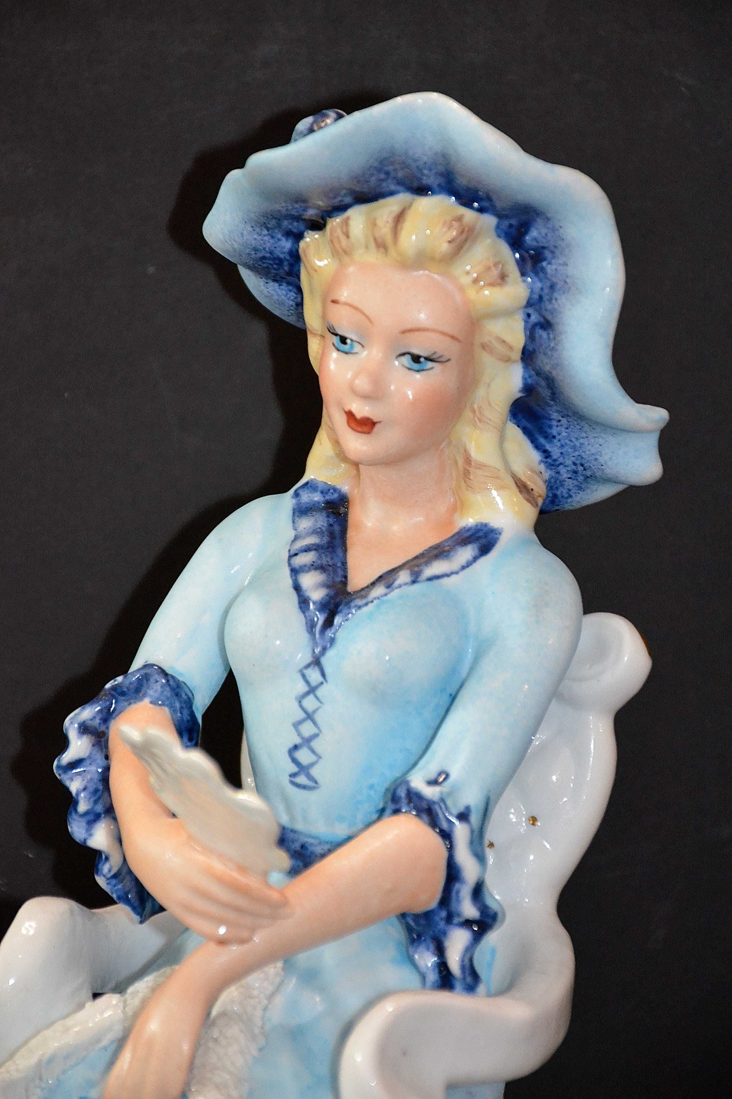 Roceram porcelana figurka Amalia 2 kolory do kolekcji 28 cm