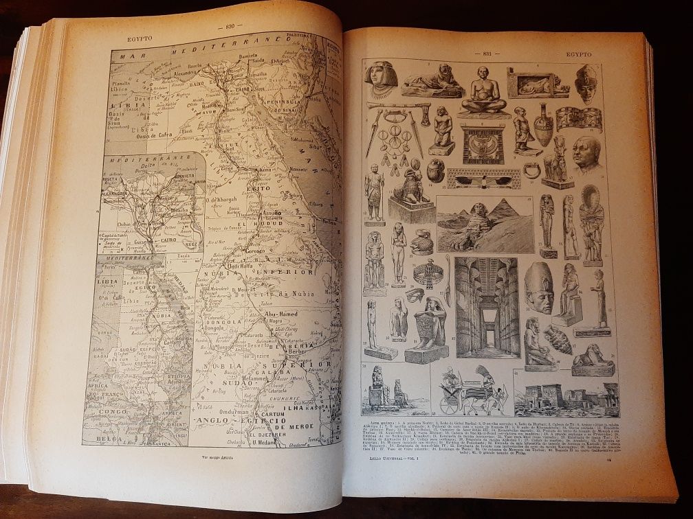 Antiga Enciclopédia ilustrada Lello Universal (2 vols)
