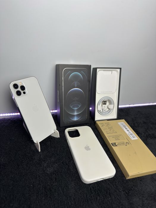 iPhone 12 Pro|Srebrny|100%|Bardzo Dobry|Pełen Zestaw