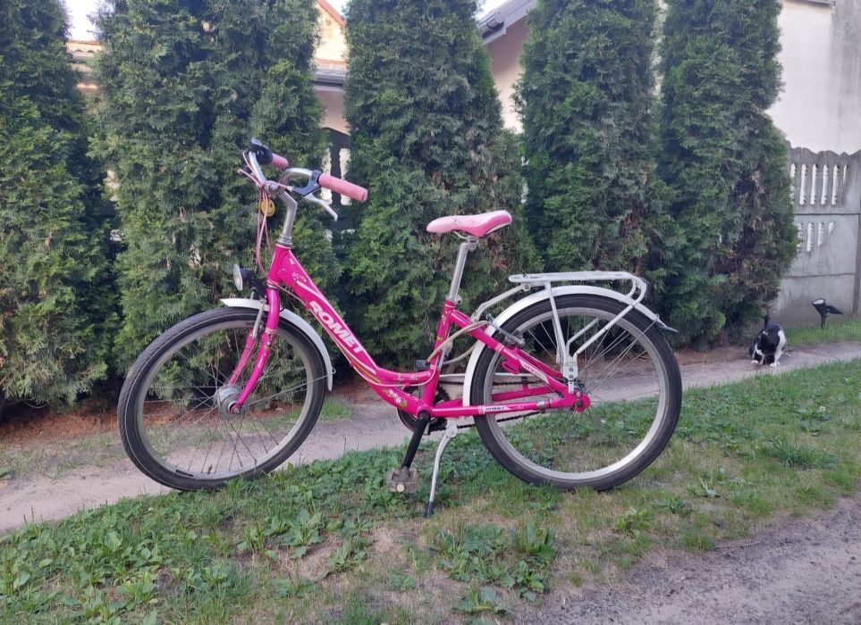 Różowy rower roz. kół: 24cale